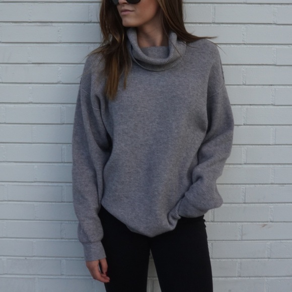 Free People Womens Softly Structured Pullover Turtleneck Sweater - Picture 4 of 6